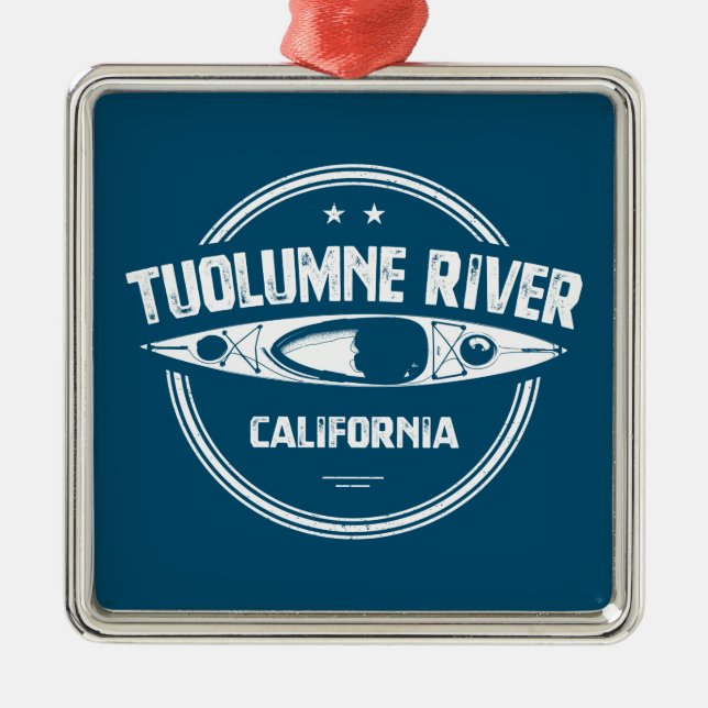 Tuolumne River, California Metal Ornament (Front)