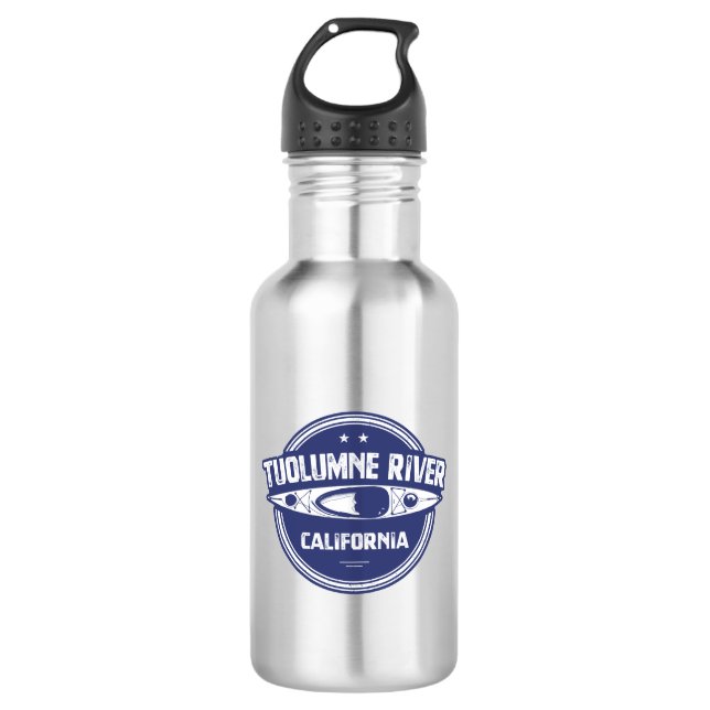 Tuolumne River, California Stainless Steel Water Bottle (Front)