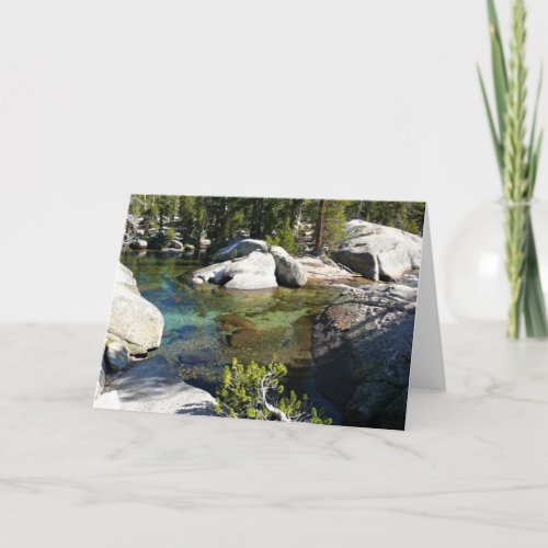 Tuolumne River in Tuolumne Meadows Yosemite CA Card