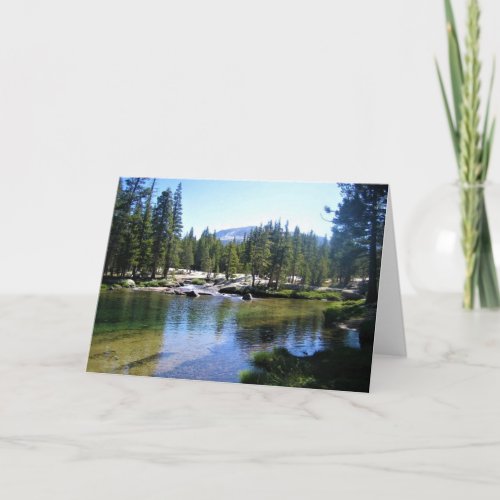 Tuolumne River in Tuolumne Meadows Yosemite CA Card