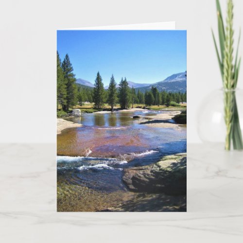 Tuolumne River in Tuolumne Meadows Yosemite CA Card