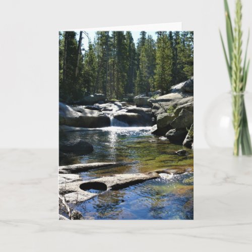 Tuolumne River in Tuolumne Meadows Yosemite CA Card