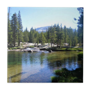 Tuolumne River in Tuolumne Meadows, Yosemite, CA Ceramic Tile
