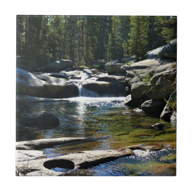 Tuolumne River in Tuolumne Meadows, Yosemite, CA Ceramic Tile (Front)