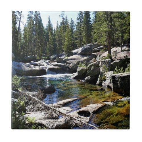 Tuolumne River in Tuolumne Meadows Yosemite CA Ceramic Tile