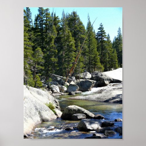 Tuolumne River in Tuolumne Meadows Yosemite CA Poster