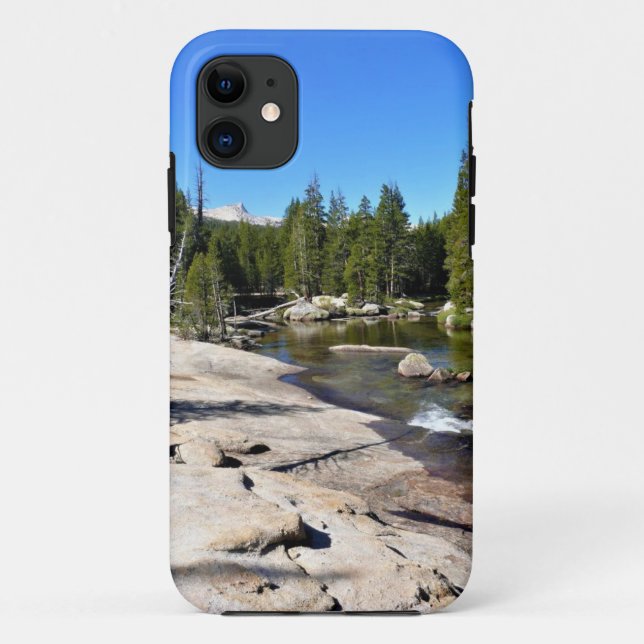 Tuolumne River with Cathedral Peak, Yosemite, CA Case-Mate iPhone Case (Back)