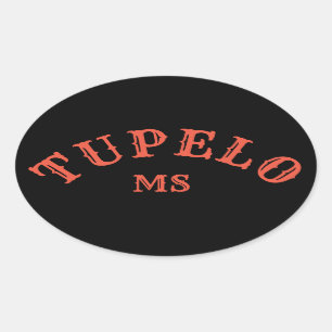 Tupelo, Mississippi Oval Sticker