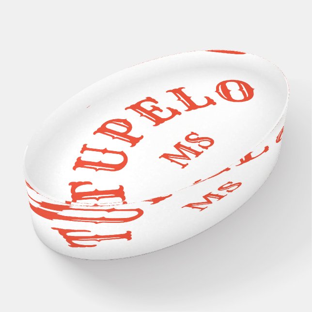Tupelo, Mississippi Paperweight (Angled)