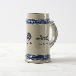 Tupolev (Туполев) Tu-104 Airliner Beer Stein
