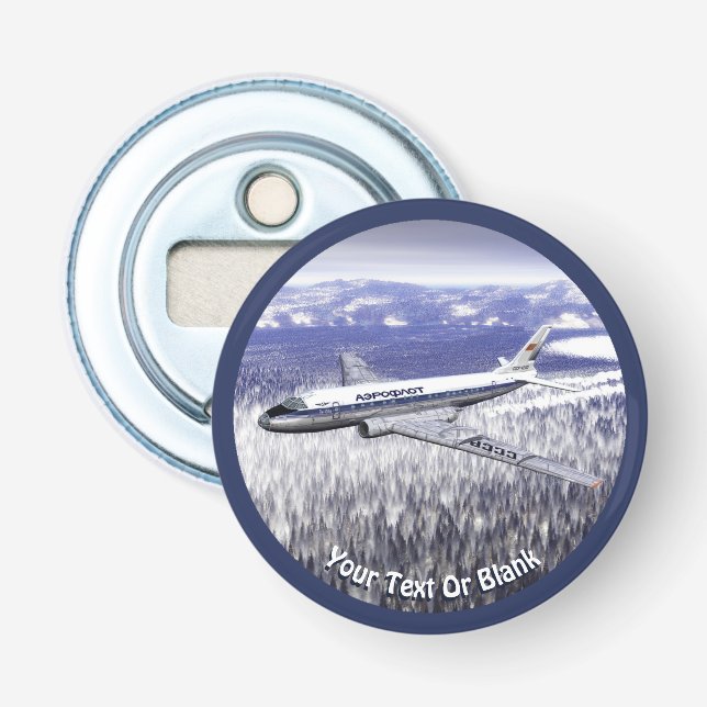 Tupolev (Туполев) Tu-104 Airliner Bottle Opener (Front)