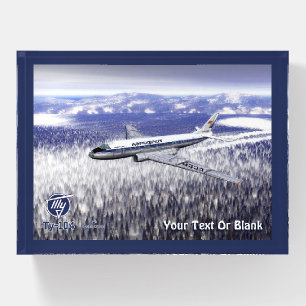 Tupolev (Туполев) Tu-104 Over Siberia Paperweight