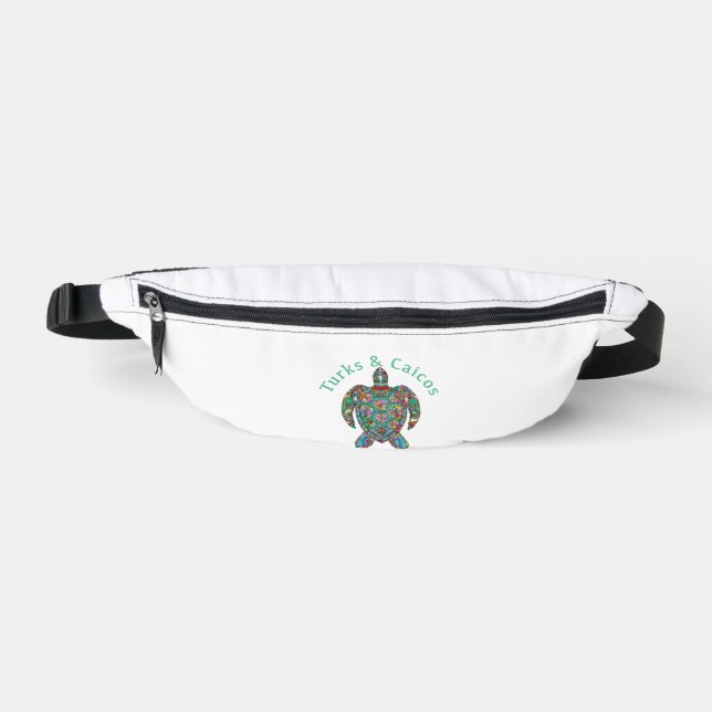 Tur Caicos Tribal Turtle Fanny Pack (Front)