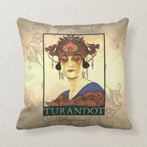 Turandot Princess Classic Opera Throw Pillow