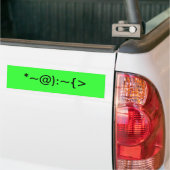 Turban Bomb Glyph Bumper Sticker (On Truck)