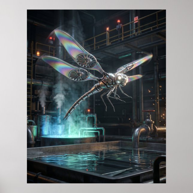 Turbine Dragonfly Drift Poster (Front)