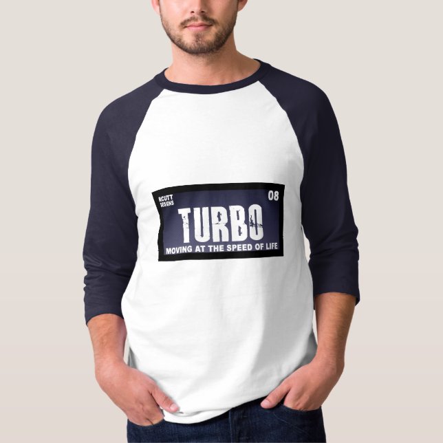 turbo carbon blue T-Shirt (Front)