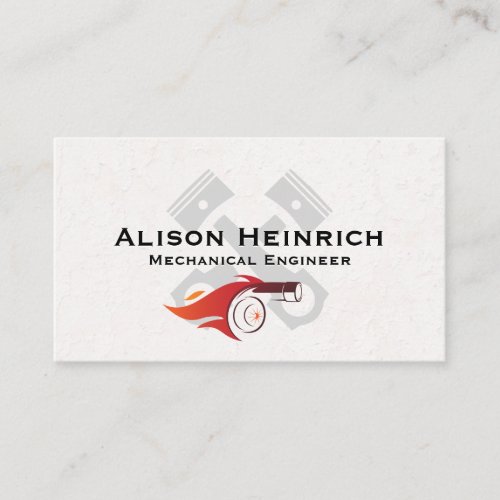 Turbo Fire  Pistons Business Card