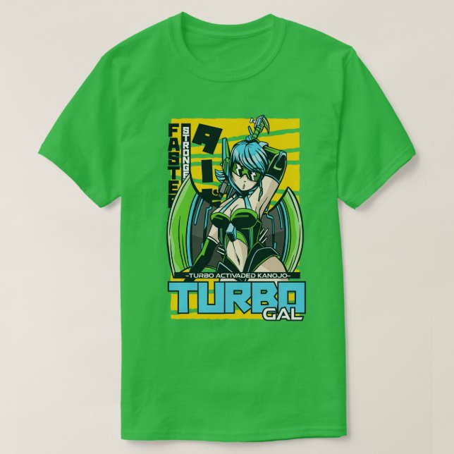TURBO GAL WARRIOR T-Shirt (Design Front)