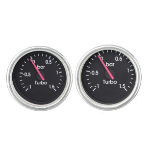 "Turbo Gauge" design jewelry set Cufflinks