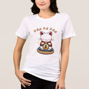 Turbo-Granny Dandadan Cat - Cute Anime Manga Desig Tri-Blend Shirt