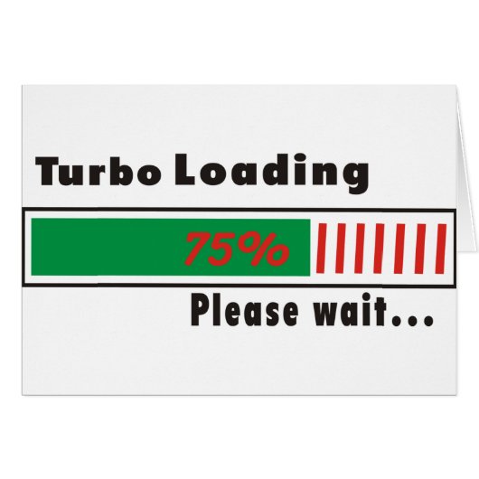 Turbo Loading Please wait Cards (Front Horizontal)
