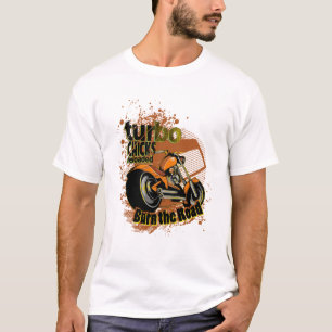 Turbo Orange Burn the Road Graphic Tee
