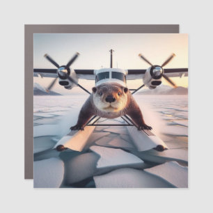 Turbo Prop Twin Engine Float Plane Bush Canada Car Magnet