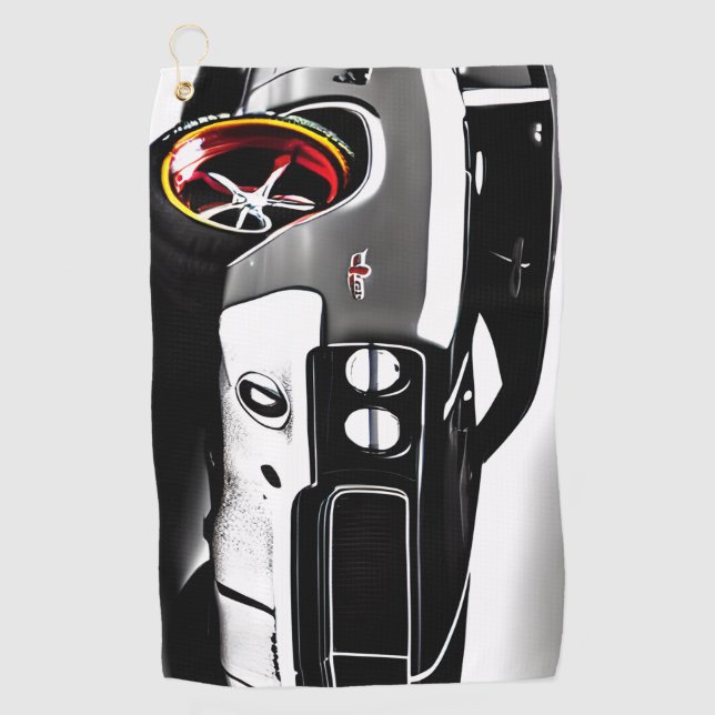 Turbo Towel: Muscle Car-Inspired Golf Towel (Front)