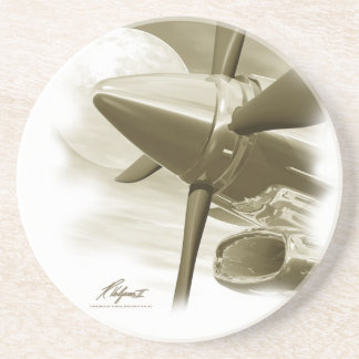 TURBO Vintage Style Aircraft Coaster
