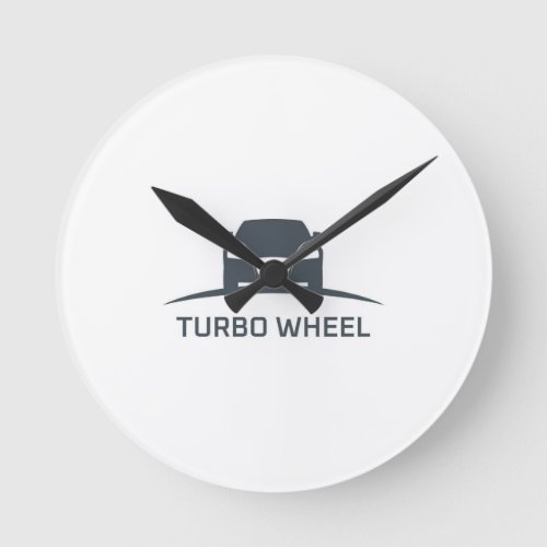 Turbo Wheel Logo _ Modern Wall Clock