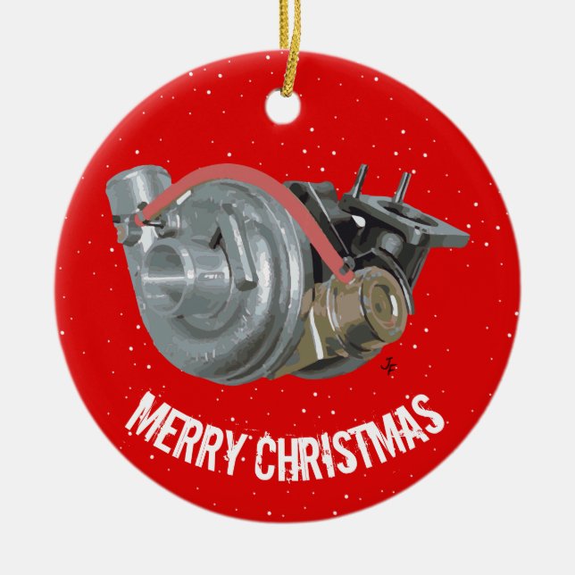 Turbocharger Ceramic Ornament (Front)