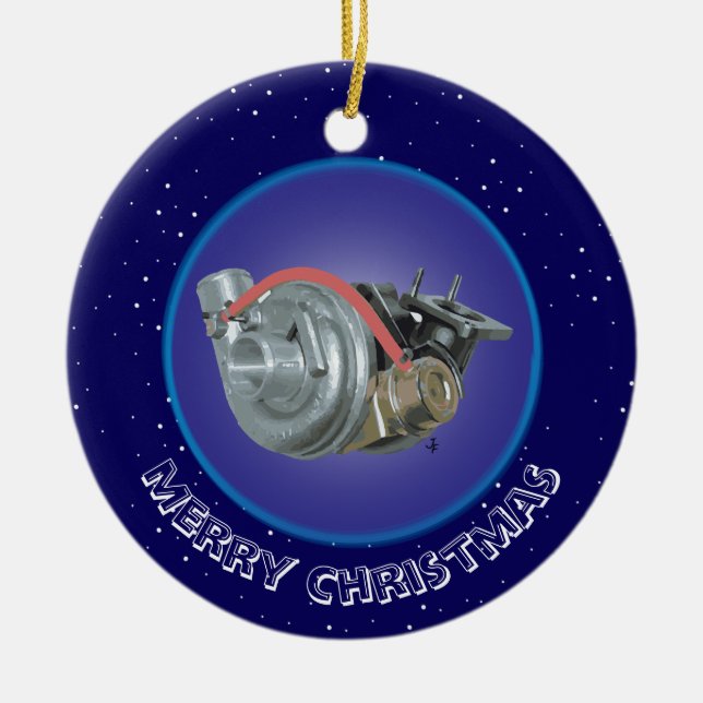 Turbocharger Ceramic Ornament (Front)