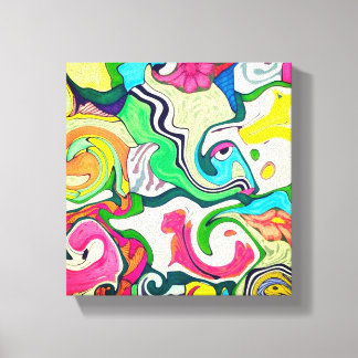 Turbulance of Color Canvas Print