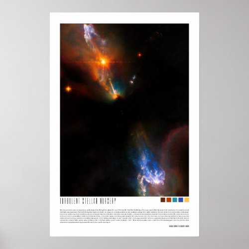 Turbulent Stellar Nursery Poster