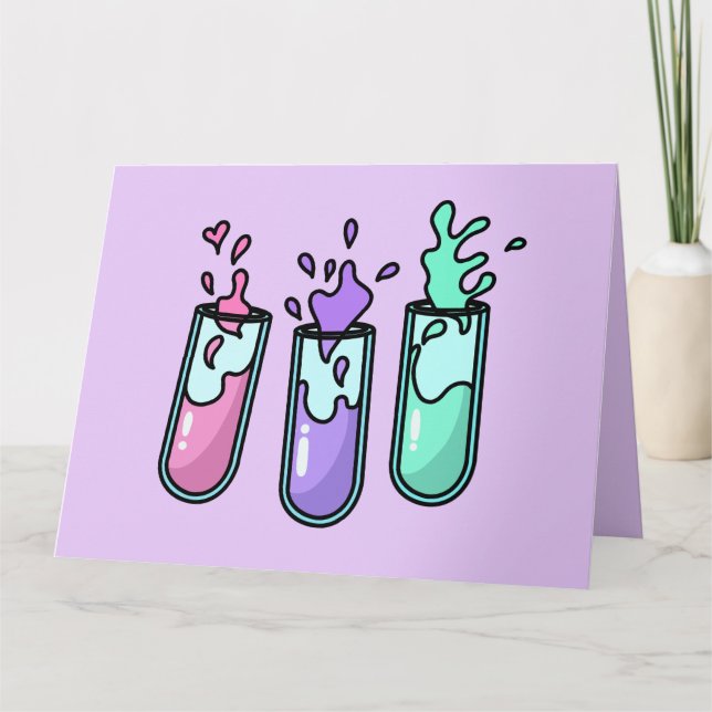 Turbulent Test Tubes Card (Front)