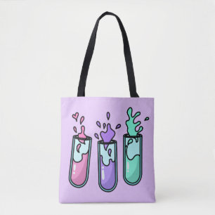 Turbulent Test Tubes Tote Bag
