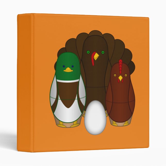 Turducken 3 Ring Binder (Front/Spine)