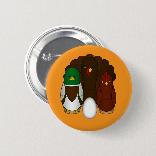 Turducken -  button (Front & Back)