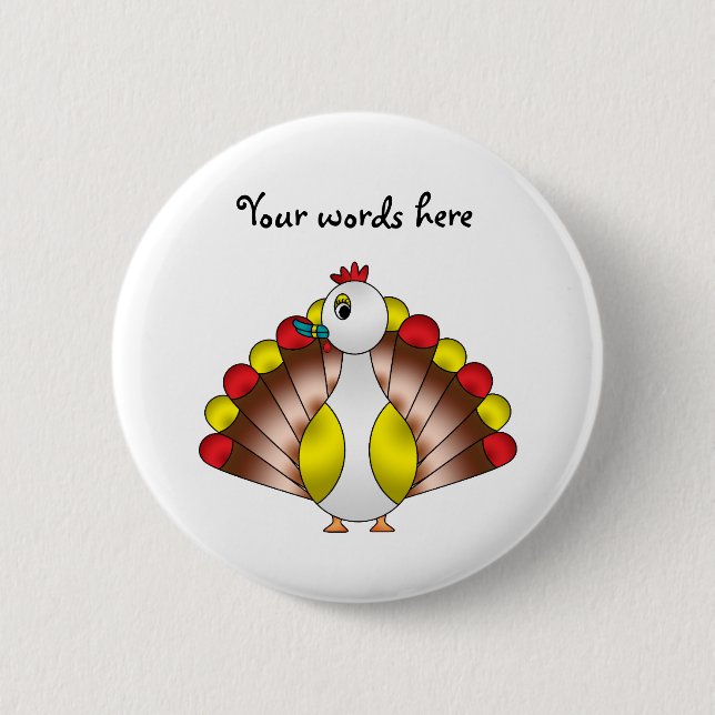 Turducken Pinback Button (Front)