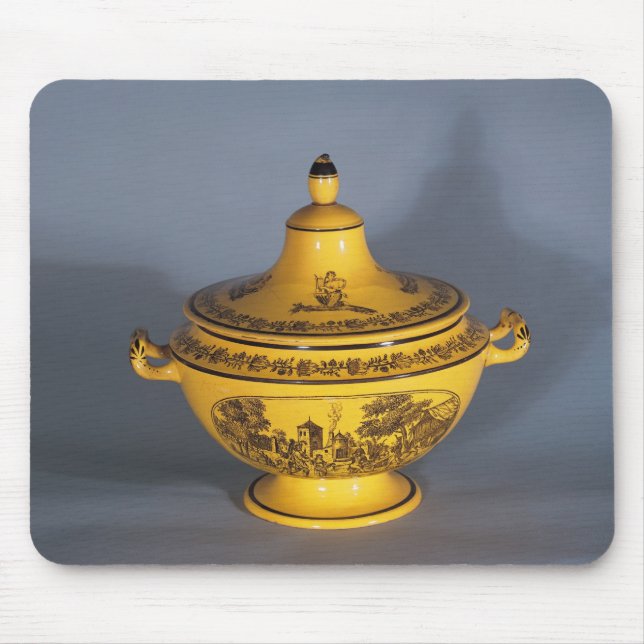 Tureen with black print design, c.1820 mouse pad (Front)