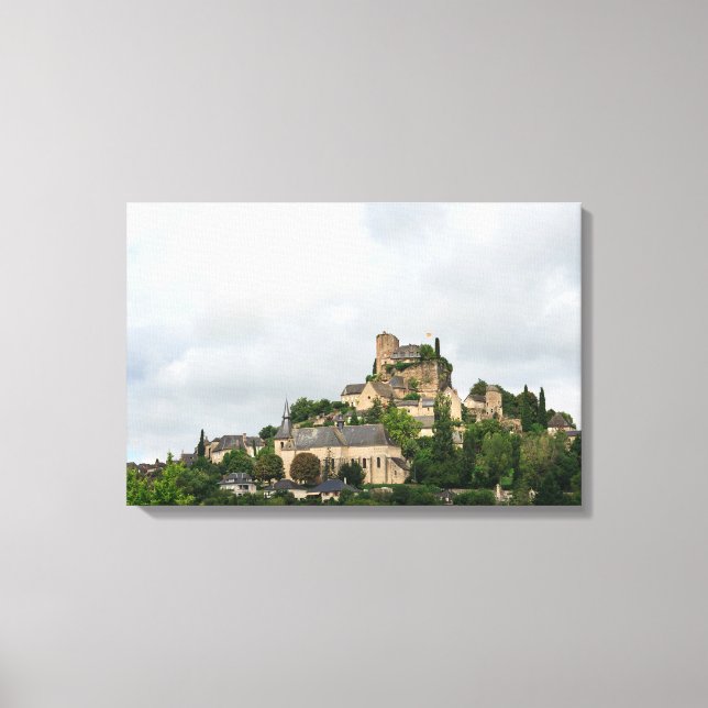 Turenne village in France Canvas Print (Front)