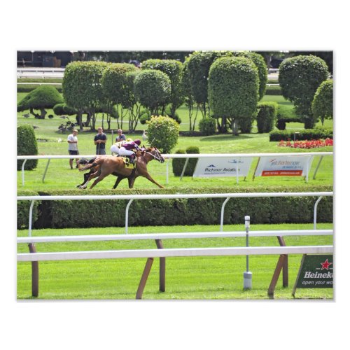 Turf Racing at Saratoga Photo Print