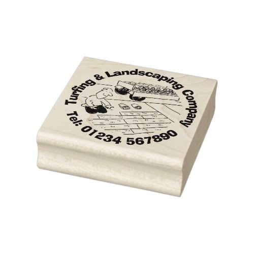 Turfing  Landscaping Rubber Stamp