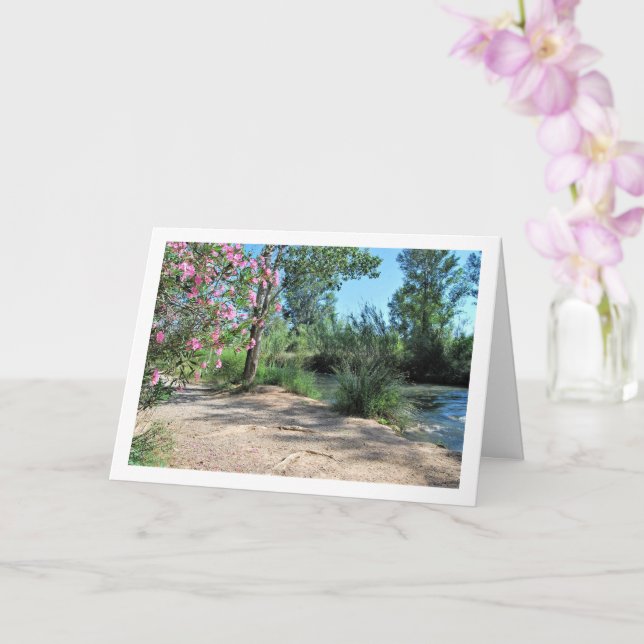 Turia River, Vilamarxant, Valencia, Spain, Spanish Card (Orchid)