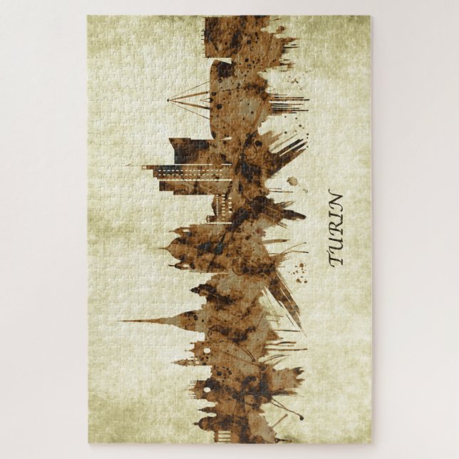 Turin Italy Cityscape Jigsaw Puzzle (Vertical)