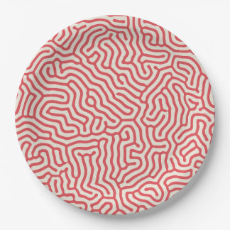 turing lines organic shape paper plates