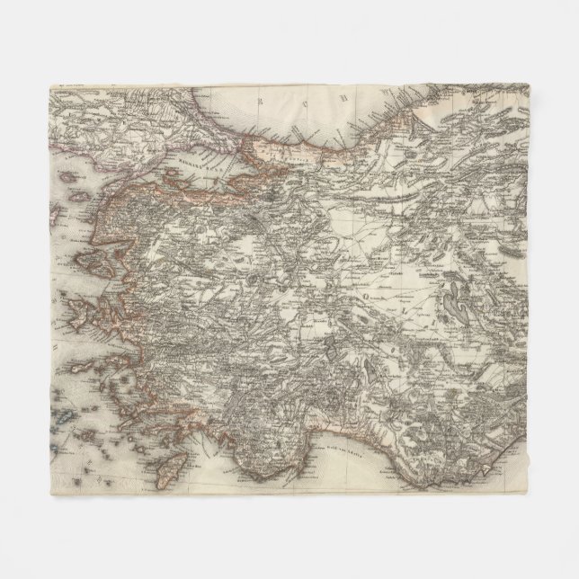 Turkey 2 fleece blanket (Front (Horizontal))