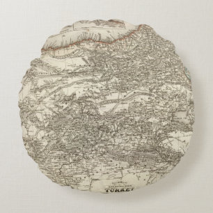Turkey 5 round pillow