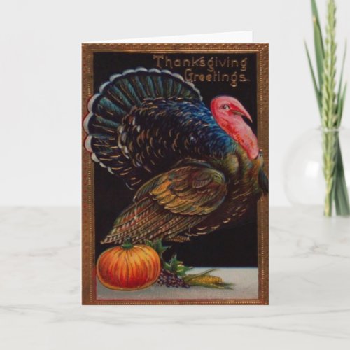 Turkey  A Pumpkin Holiday Card